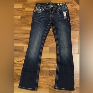Miss Me Dark Blue Flare Jeans